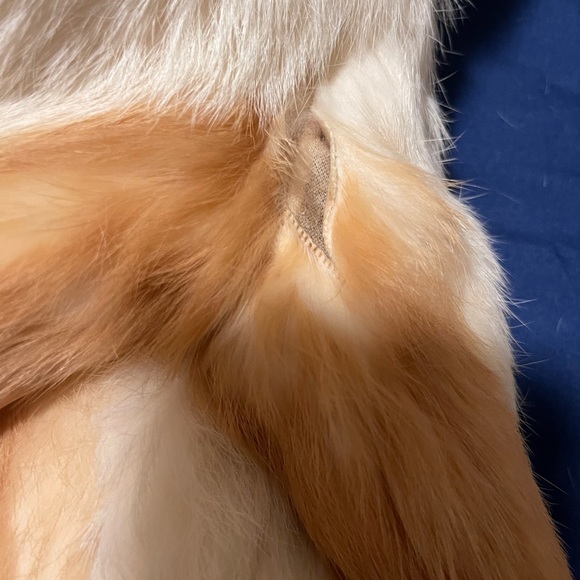 VINTAGE Rabbit Fur Bomber Jacket - Picture 4 of 5